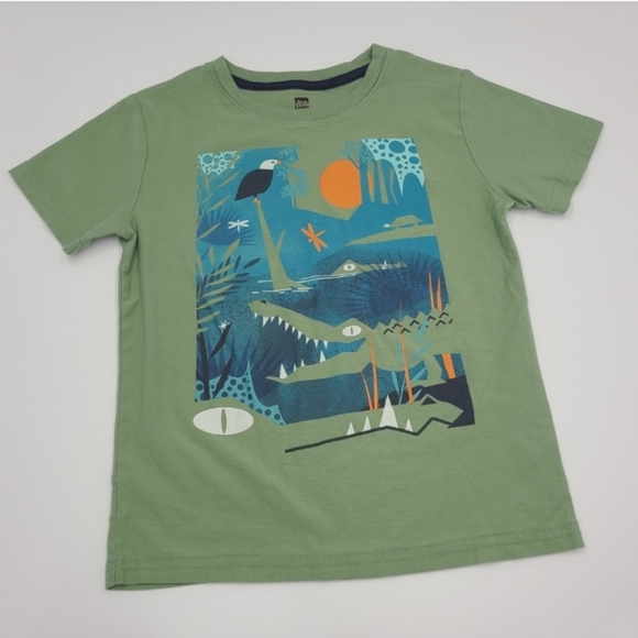 Tea Collection boys' graphic tee and shorts size 7 - Picture 2 of 9